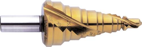 Exact 05316 HSS Stufenbohrer 7 - 30.5 mm, 7 - 32.5 mm, M12 - M32 TiAIN Gesamtlänge 96mm Zylindersch Exact 05316 HSS Stufenbohrer 7 - 30.5 mm, 7 - 32.5 mm, M12 - M32 TiAIN Gesamtlänge 96mm Zylindersch von Exact