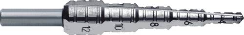 Exact 05376 HSS Fräs-Stufenbohrer 4 - 12mm Gesamtlänge 80mm 3-Flächenschaft 1St. von Exact