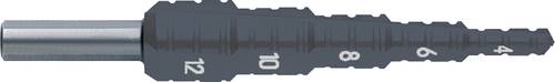 Exact 05378 HSS Fräs-Stufenbohrer 4 - 12mm Gesamtlänge 80mm 3-Flächenschaft 1St. von Exact