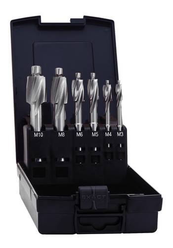 Exact 05862 Flachsenker 6teilig 2.5 mm, 3.3 mm, 4.2 mm, 5 mm, 6.8 mm, 8.5mm HSS Zylinderschaft 1 Set Exact 05862 Flachsenker 6teilig 2.5 mm, 3.3 mm, 4.2 mm, 5 mm, 6.8 mm, 8.5mm HSS Zylinderschaft 1 Set von Exact