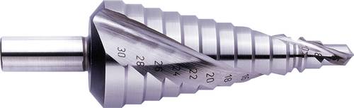 Exact 07028 HSS Stufenbohrer 6 - 30mm Gesamtlänge 98mm 3-Flächenschaft 1St. von Exact