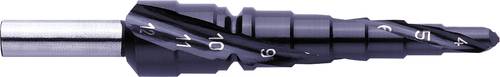 Exact 07036 HSS Stufenbohrer 4 - 12mm TiAIN Gesamtlänge 80mm 3-Flächenschaft 1St. von Exact