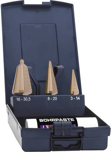 Exact 50105 Schälbohrer-Set 3teilig 3 - 14 mm, 4 - 20 mm, 16 - 30.5mm HSS TiN 3-Flächenschaft 1 Set Exact 50105 Schälbohrer-Set 3teilig 3 - 14 mm, 4 - 20 mm, 16 - 30.5mm HSS TiN 3-Flächenschaft 1 Set von Exact