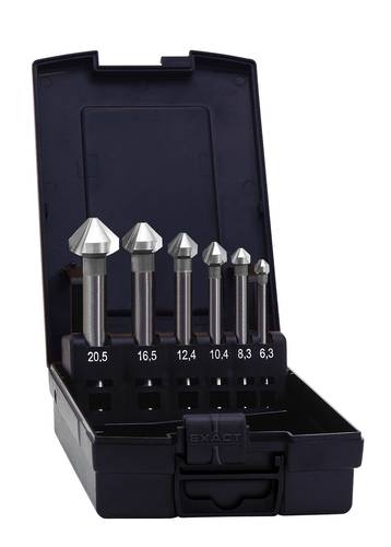 Exact 50708 Kegelsenker-Set 6teilig 6.3 mm, 8.3 mm, 10.4 mm, 12.4 mm, 16.5 mm, 20.5mm HSS Zylindersc Exact 50708 Kegelsenker-Set 6teilig 6.3 mm, 8.3 mm, 10.4 mm, 12.4 mm, 16.5 mm, 20.5mm HSS Zylindersc von Exact
