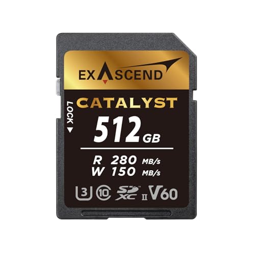 Exascend Catalyst UHS-II/V60/U3/Class 10 512GB SD-Karte Exascend Catalyst UHS-II/V60/U3/Class 10 512GB SD-Karte von Exascend