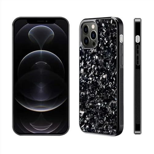 Exawo geschmiedete Carbon Handyhülle Kompatibel mit iPhone, iPhone Pro, iPhone Pro Max, iPhone Plus 16, 15, 14, 13, 12 MagSafe 3-Schutz-Schichten I Slimfit (geschmiedetes Carbon, iPhone 16 Pro) von Exawo