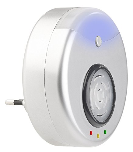 Exbuster Mäusevertreiber: Ultraschall-Schädlingsvertreiber mit LED-Nachtlicht, wirkt auf 10 m² (Ultraschall gegen Fliegen, Fliegen vertreiben Gerät, Insektenvernichter) von Exbuster
