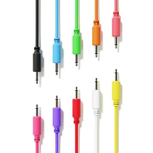 ExcelValley - Mono Modular Patchkabel TS 3,5mm 1/8 Zoll Eurorack Synthesizer [10-Pack | 120 cm - 47,24"] von ExcelValley