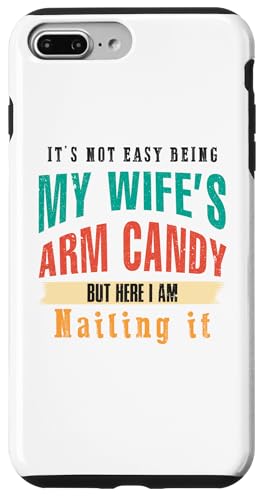 Not Easy Be My Wife's But I'm Nailing It Husband Art auf der Rückseite Hülle für iPhone 7 Plus/8 Plus Not Easy Be My Wife's But I'm Nailing It Husband Art auf der Rückseite Hülle für iPhone 7 Plus/8 Plus von Except I Gotta Ask My Wife One Sec Funny Marriage