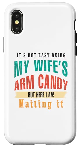 Not Easy Be My Wife's But I'm Nailing It Husband Art auf der Rückseite Hülle für iPhone X/XS Not Easy Be My Wife's But I'm Nailing It Husband Art auf der Rückseite Hülle für iPhone X/XS von Except I Gotta Ask My Wife One Sec Funny Marriage