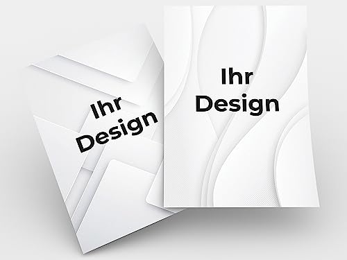 Premium Flyer selbst gestalten: Hochwertige Druckqualität in A6, A5 & A4 auf Premium Papier: Werbemittel mit Wunschdesign - Wähle Farben, Texte & Schriftart für Werbung personalisiert (Wunschdesign) von Exclusa