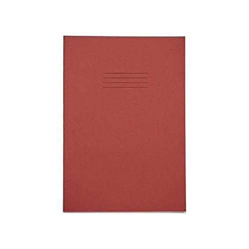 Rhino Schulhefte, A4 Plus, rot, einfarbig, 80 Seiten, 50 Stück von Exertis (UK) Ltd