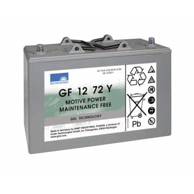 Exide Dryfit GF 120 72 Y Blei Akku mit A-Pol 12V, 80000mAh von Exide