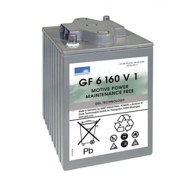 Exide Dryfit Traction Block GF 06 160 V1 Blei Akku mit A-Pol 6V, 160000mAh von Exide