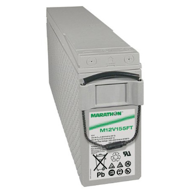 Exide Marathon M12V155FT Blei Akku mit M6 Schraubanschluss 12V, 150000mAh von Exide