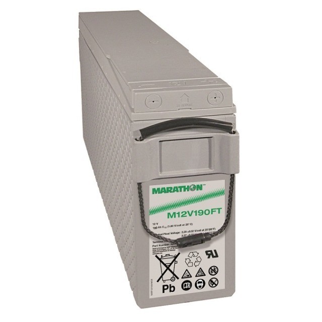 Exide Marathon M12V190FT Blei Akku mit M6 Schraubanschluss 12V, 190000mAh von Exide