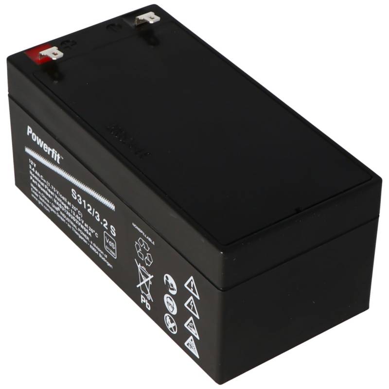 Exide Powerfit S312/3.2 S Blei Akku, Anschluss 4,8mm, VDS von Exide