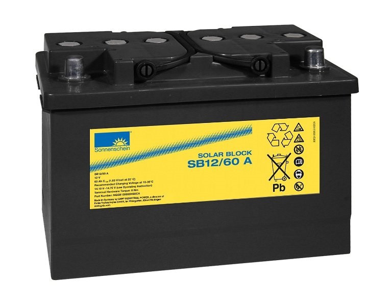 Exide Sonnenschein Solar Block SB12/60 A Blei Akku 12V, 60000mAh von Exide
