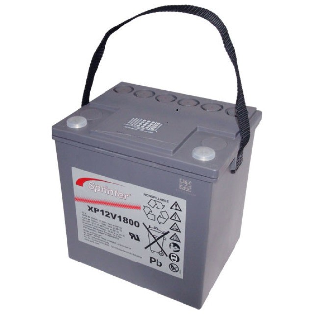 Exide Sprinter XP12V1800 Blei Akku mit M6 Schraubanschluss 12V, 56400mAh von Exide