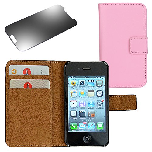 EximMobile Brieftasche Handytasche Flip Case Etui für Apple iPhone 6 / 6S Rosa von EximMobile
