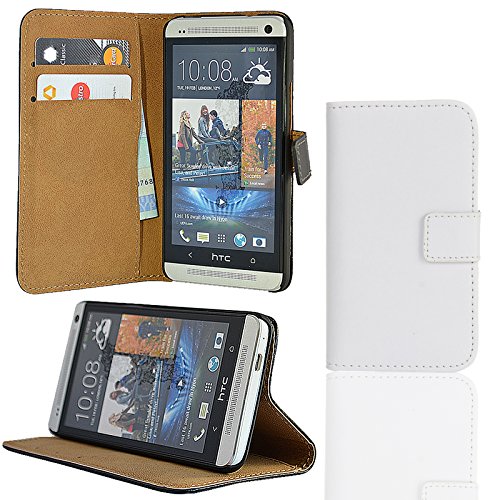 EximMobile Brieftasche Handytasche Flip Case Etui für HTC One X Weiss von EximMobile