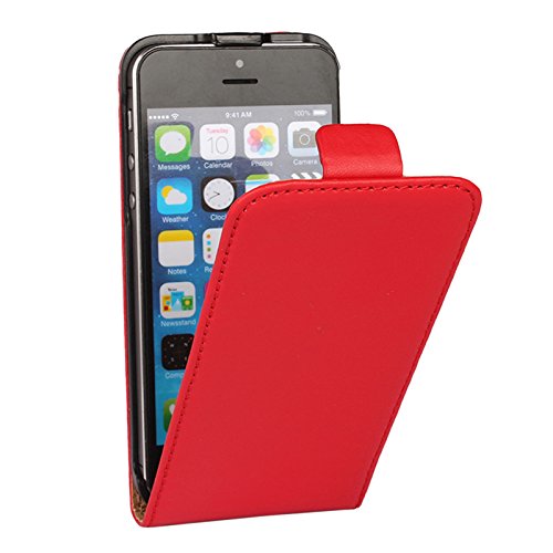 EximMobile Flipcase Handytasche Etui Tasche für Apple iPhone 7 Plus Rot von EximMobile