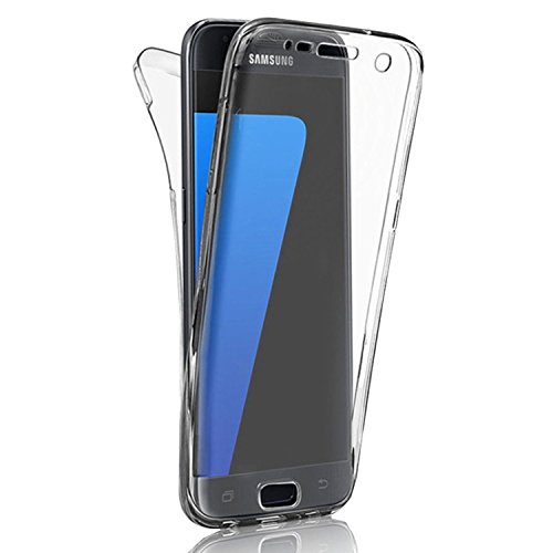 Eximmobile 360 Full Silikonhülle mit Rundumschutz Case Cover Handytasche Etui transparent für Samsung Galaxy S7 transparent von Eximmobile