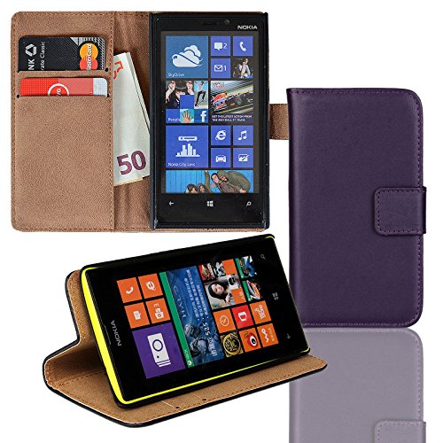 Eximmobile Brieftasche Handytasche Flip Case Etui für Microsoft Lumia 550 Lila von Eximmobile