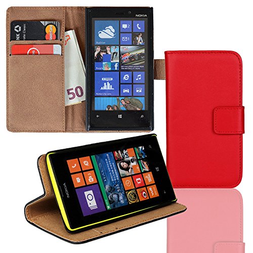 Eximmobile Brieftasche Handytasche Flip Case Etui für Nokia Lumia 1520 Rot von Eximmobile