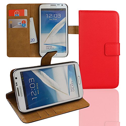 Eximmobile Brieftasche Handytasche Flip Case Etui für Samsung Galaxy S2 Rot von Eximmobile