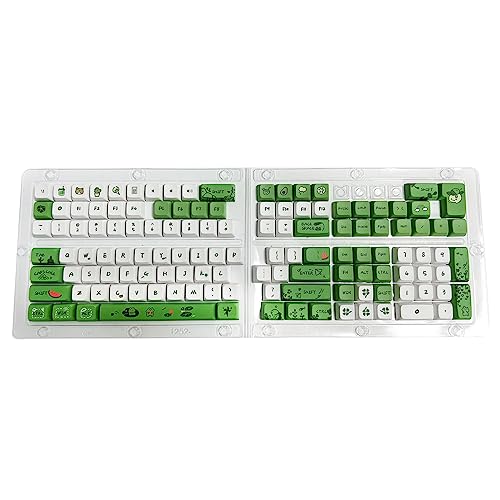 125 Tasten Grün Tastenkappen XDA Profil 9,5 mm Dicke PBT Tastenkappe Für 61/87/104/108 Layout Mechanische Tastatur Tastenkappen Tastenkappen Set von Exingk