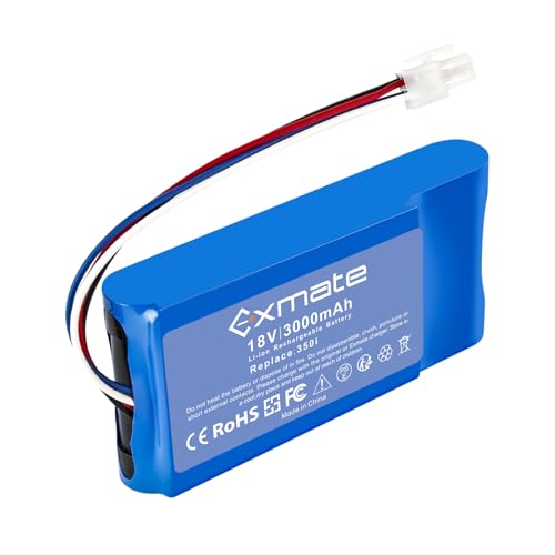 Exmate 18V 3000mAh Li-ion Akku kompatibel mit Yard Force Amiro 350, 350i, 400, 400i, Compact 280R, 400Ri Rasenmäher Rasenroboter Exmate 18V 3000mAh Li-ion Akku kompatibel mit Yard Force Amiro 350, 350i, 400, 400i, Compact 280R, 400Ri Rasenmäher Rasenroboter von Exmate