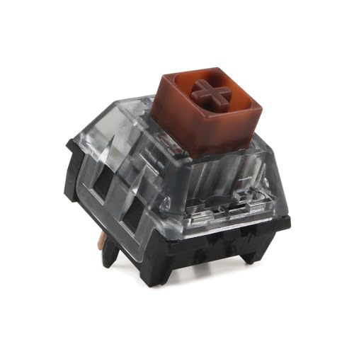 ExotiCore Kailh Box V2 Switch, Weißer Klickender/Brauner Taktiler/Roter Linearer 5Pin MX Schalter für Mechanische Tastatur(Brown,110PCS) von ExotiCore