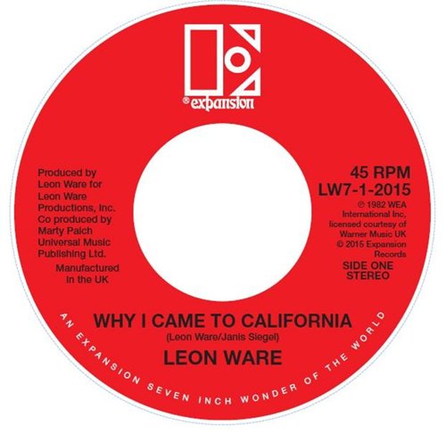 Why I Came to California/Rockin' You Eternally [Vinyl Single] von Expansion (Rough Trade)