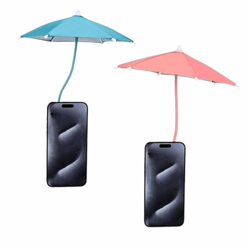 Magnetic Mobile Phone Umbrella Shade for Sun,Adjustable Anti-Glare Cute Mini Outdoor Coolness Cell Phone Holder,Flexible Angle Design & Rotatable Phone Ring for iPhone 16 15 14 13 12 Pro & All Phones( von Explcior