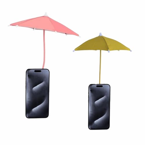 Magnetic Mobile Phone Umbrella Shade for Sun,Adjustable Anti-Glare Cute Mini Outdoor Coolness Cell Phone Holder,Flexible Angle Design & Rotatable Phone Ring for iPhone 16 15 14 13 12 Pro & All Phones( von Explcior