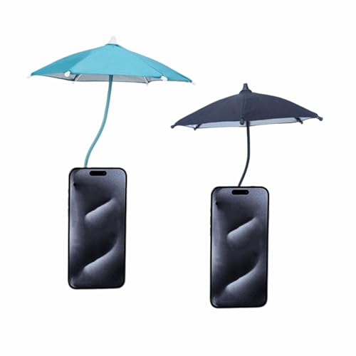 Magnetic Mobile Phone Umbrella Shade for Sun,Adjustable Anti-Glare Cute Mini Outdoor Coolness Cell Phone Holder,Flexible Angle Design & Rotatable Phone Ring for iPhone 16 15 14 13 12 Pro & All Phones( von Explcior