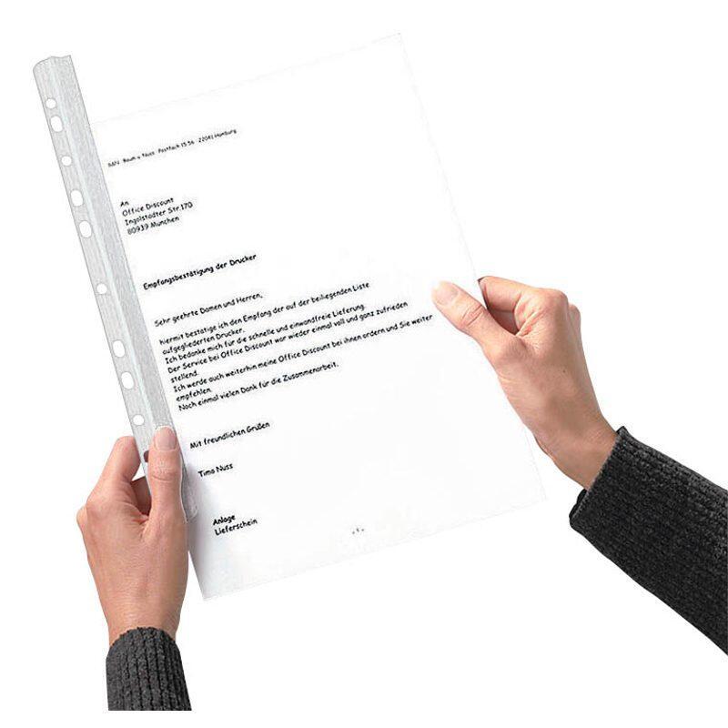 Expro Klemmschienen mit Abheftleiste transparent DIN A4 30 Blatt Expro Klemmschienen mit Abheftleiste transparent DIN A4 30 Blatt von Expro