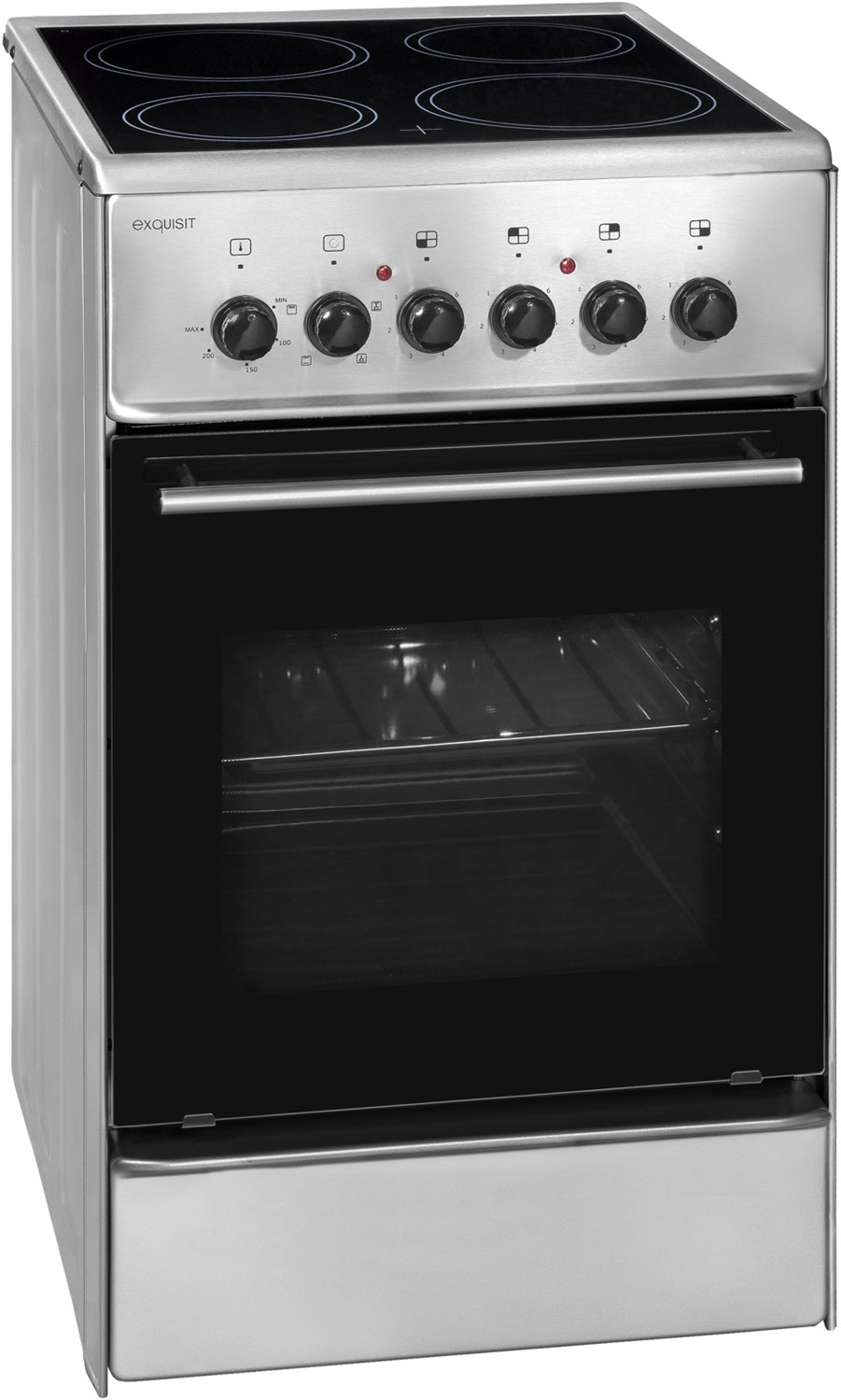 ECM 5 F-4 Inox Elektroherd mit Glaskeramikfeld / A ECM 5 F-4 Inox Elektroherd mit Glaskeramikfeld / A von Exquisit