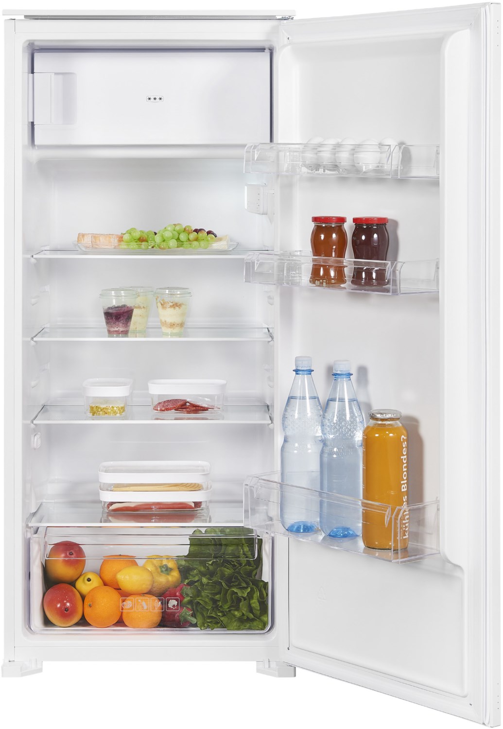 EKS 201-3-E-040F Einbau-Kühlschrank mit Gefrierfach weiß / F von Exquisit