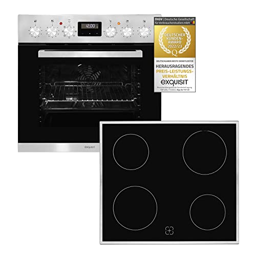 Exquisit EHE 157-2 UR-Set Einbauherd | 59 L Garraum | Glaskeramikkochfeld Exquisit EHE 157-2 UR-Set Einbauherd | 59 L Garraum | Glaskeramikkochfeld von Exquisit