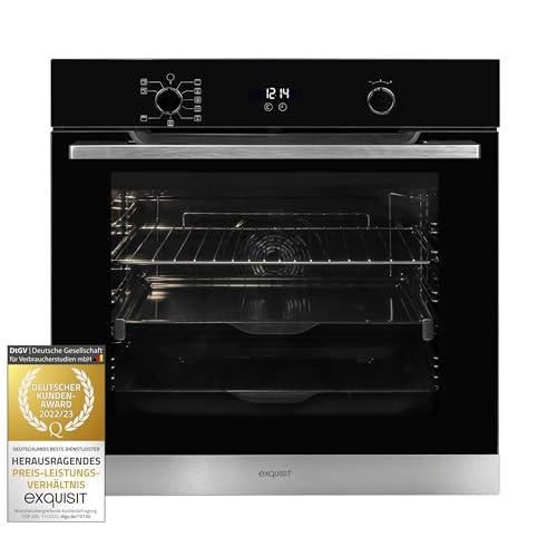 Exquisit Einbau-Backofen EBEP 707-18H | Einbaubackofen | 73 L Garraum | edelstahl Exquisit Einbau-Backofen EBEP 707-18H | Einbaubackofen | 73 L Garraum | edelstahl von Exquisit