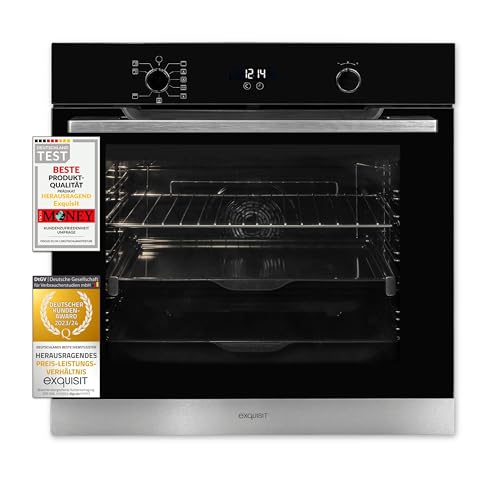 Exquisit Einbau-Backofen EBEP 707-18H | Einbaubackofen | 73 L Garraum | edelstahl Exquisit Einbau-Backofen EBEP 707-18H | Einbaubackofen | 73 L Garraum | edelstahl von Exquisit
