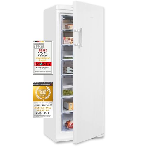 Exquisit Gefrierschrank GS27-H-280E weiss | Standgerät | 232 l Volumen | Weiß | Gefrieren | Türanschlag wechselbar | Gefrierschubladen und Bigbox Exquisit Gefrierschrank GS27-H-280E weiss | Standgerät | 232 l Volumen | Weiß | Gefrieren | Türanschlag wechselbar | Gefrierschubladen und Bigbox von Exquisit