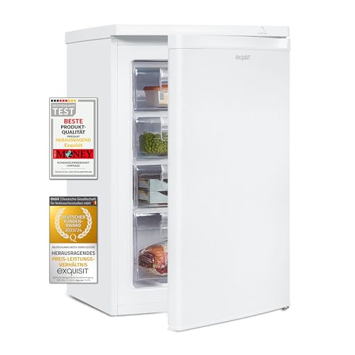 Exquisit Gefrierschrank GS512-040E weiss | 91 l Nutzinhalt | Tiefkühlschrank | 4 Gefrierschubladen | Tiefkühler | Weiß Exquisit Gefrierschrank GS512-040E weiss | 91 l Nutzinhalt | Tiefkühlschrank | 4 Gefrierschubladen | Tiefkühler | Weiß von Exquisit