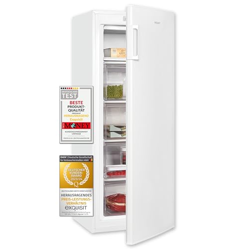 Exquisit Gefrierschrank GS5230-HE-040D weiss | 168 l Nutzinhalt | 4*-Gefrieren | Schnellgefrieren | Standgerät Exquisit Gefrierschrank GS5230-HE-040D weiss | 168 l Nutzinhalt | 4*-Gefrieren | Schnellgefrieren | Standgerät von Exquisit