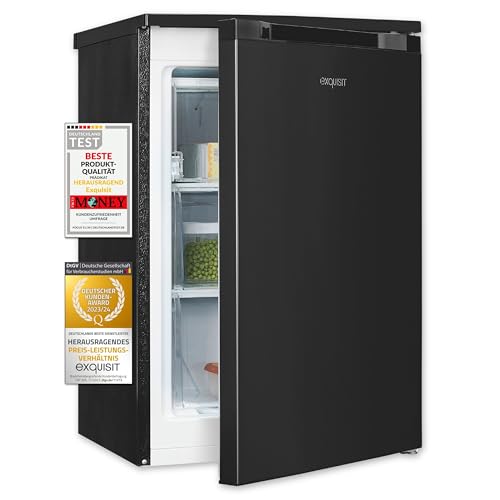 Exquisit Gefrierschrank, Tiefkühlschrank, 85 Liter, 3 Schubladen, Energieklasse C, 4-Sterne-Gefrierfach, Gefireschrank klein, GS581-051C inoxlook-az Exquisit Gefrierschrank, Tiefkühlschrank, 85 Liter, 3 Schubladen, Energieklasse C, 4-Sterne-Gefrierfach, Gefireschrank klein, GS581-051C inoxlook-az von Exquisit