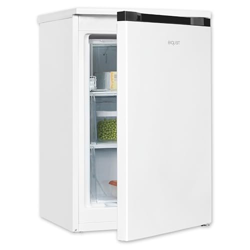 Exquisit Gefrierschrank, Tiefkühlschrank, 85 Liter, 3 Schubladen, Energieklasse C, 4-Sterne-Gefrierfach, Gefireschrank klein, GS581-051C weiß von Exquisit