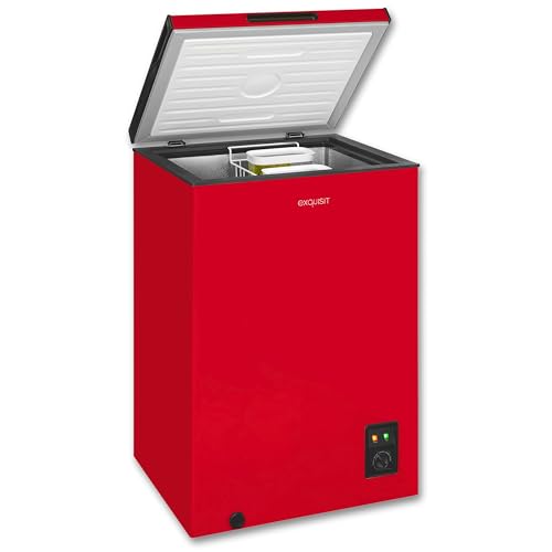 Exquisit Gefriertruhe, Kombigerät, 2-in-1, 99 Liter, Tiefkühltruhe, Kühlen, 4-Sterne-Gefrieren, Gefriertruhe klein, Toplader, Gefrierkorb, GT100-050E rot Exquisit Gefriertruhe, Kombigerät, 2-in-1, 99 Liter, Tiefkühltruhe, Kühlen, 4-Sterne-Gefrieren, Gefriertruhe klein, Toplader, Gefrierkorb, GT100-050E rot von Exquisit