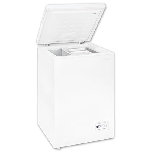Exquisit Gefriertruhe, Kombigerät, Tiefkühltruhe, 98 Liter, 4-Sterne-Gefrieren, Schnellgefrierfunktion, Gefriertruhe klein, Toplader, GT101-E-040E weiss Exquisit Gefriertruhe, Kombigerät, Tiefkühltruhe, 98 Liter, 4-Sterne-Gefrieren, Schnellgefrierfunktion, Gefriertruhe klein, Toplader, GT101-E-040E weiss von Exquisit